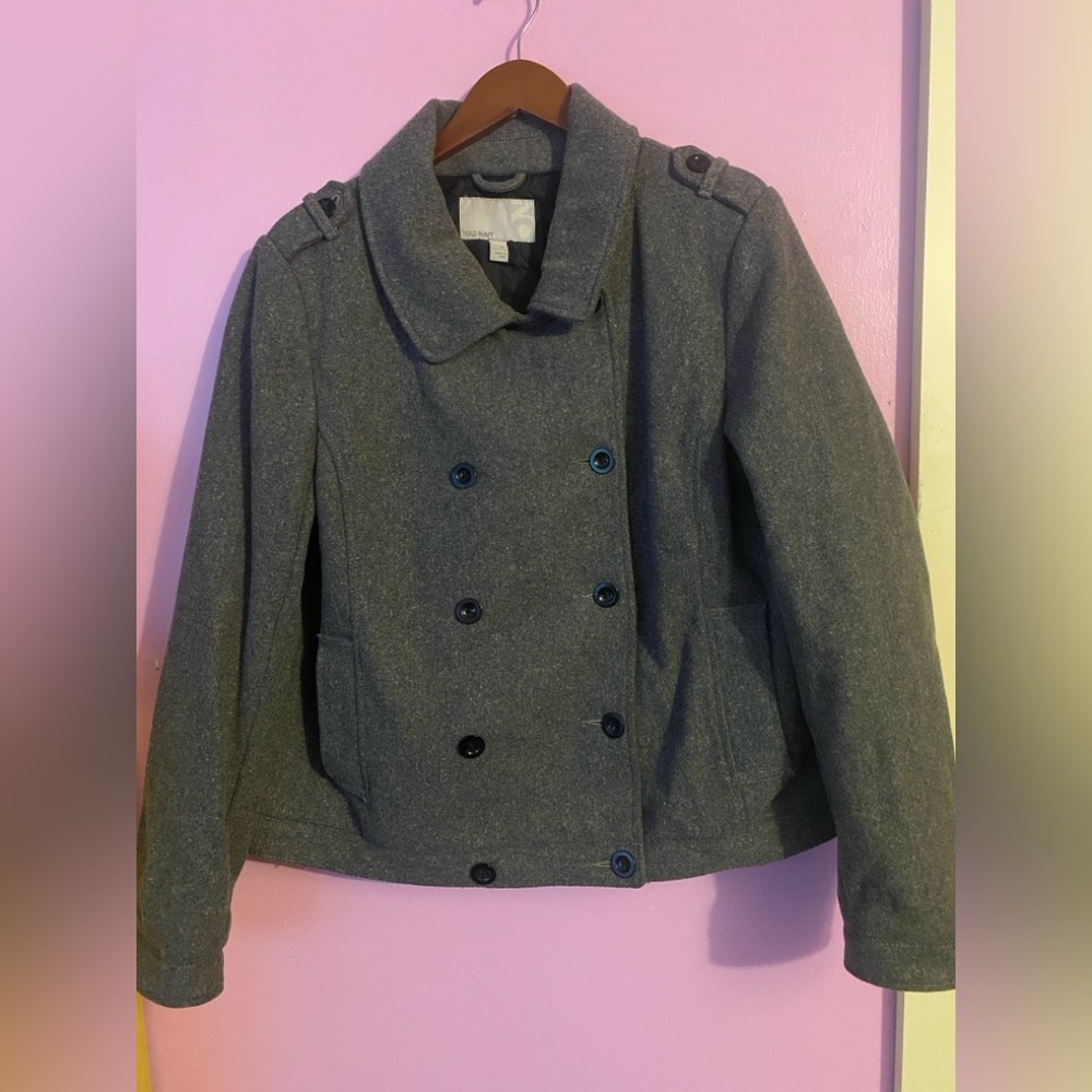 Old Navy Wool Double Breasted Pea Coat